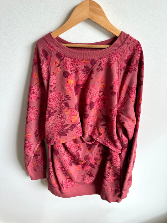 Blush Floral Nursing Sweater / M