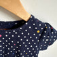 Navy Polka Dot Dress / 2T