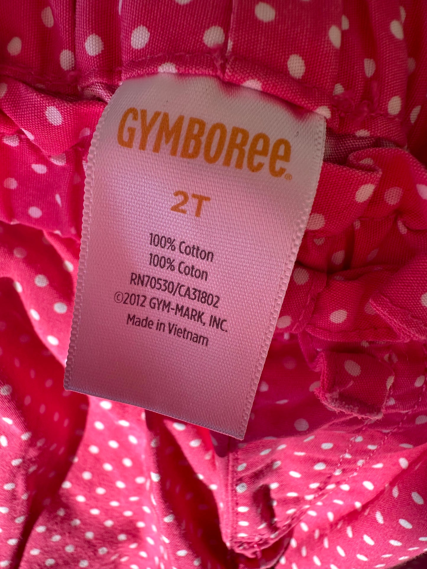 Pink Polkadot Pants / 2T