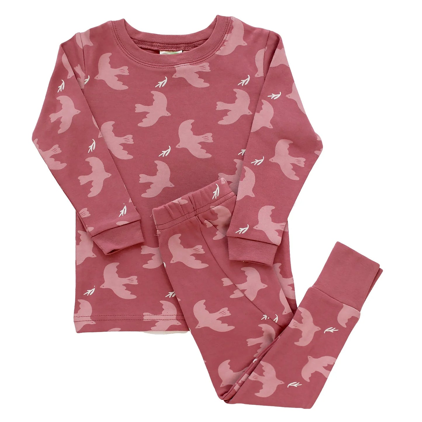 NEW Parade Rose Doves PJ Top + Bottoms Set / 3-4T