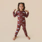 Parade Organic Long Sleeve Chocolate Dino PJ Set (New Retail Item)/ 2T
