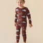 Parade Organic Long Sleeve Chocolate Dino PJ Set (New Retail Item)/ 2T