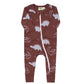 Organic Long Sleeve Chocolate Dino Sleeper (New Retail Item)/ 18-24m