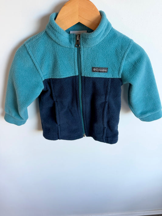 Columbia Two Toned Zipper Sweater / 12-18m