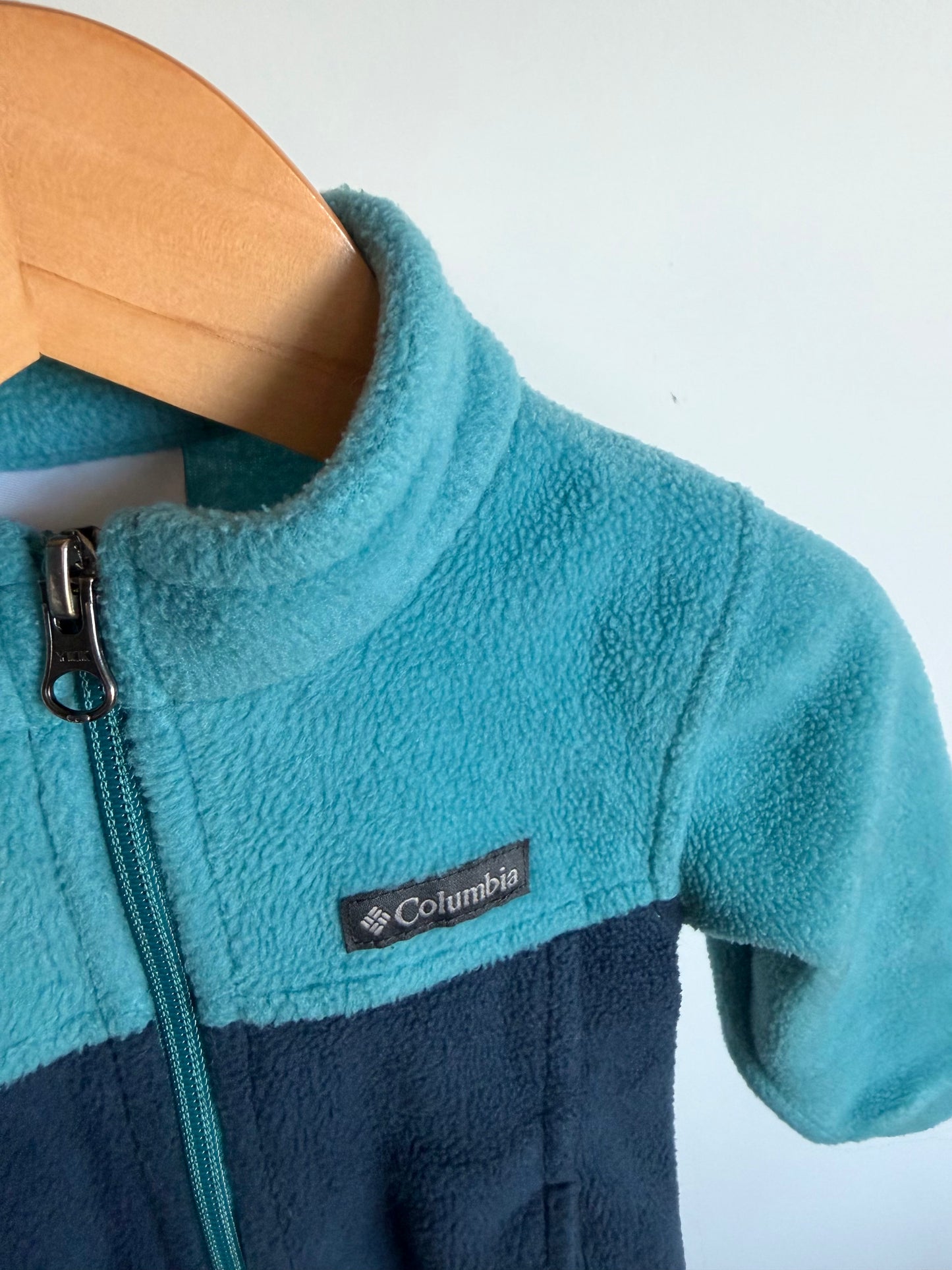 Columbia Two Toned Zipper Sweater / 12-18m