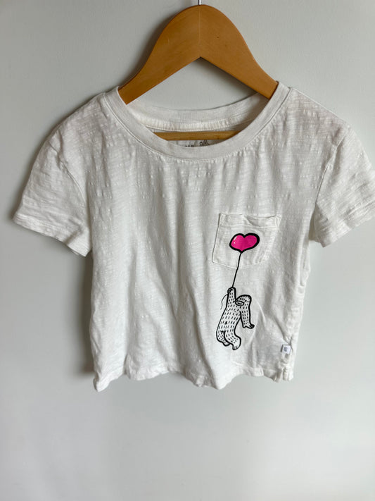 White Sasquatch Balloon T-Shirt / 8 years