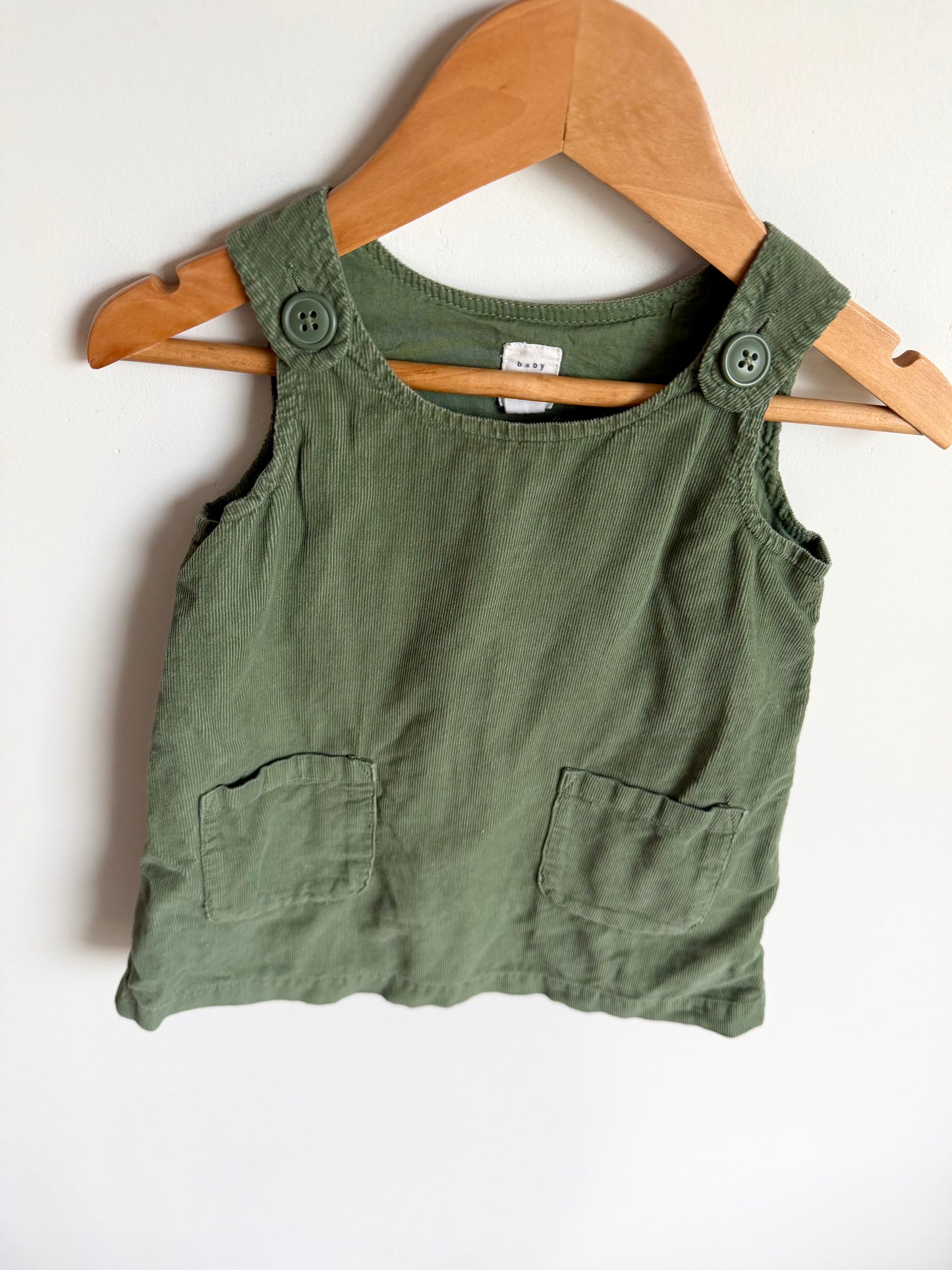Green Pocket Dress / 18-24m