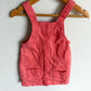 Coral Overall Pocket Dress / 24-36m