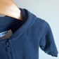 Navy Zipper Hoodie / 12-18m