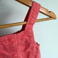 Coral Overall Pocket Dress / 24-36m