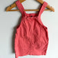 Coral Overall Pocket Dress / 24-36m