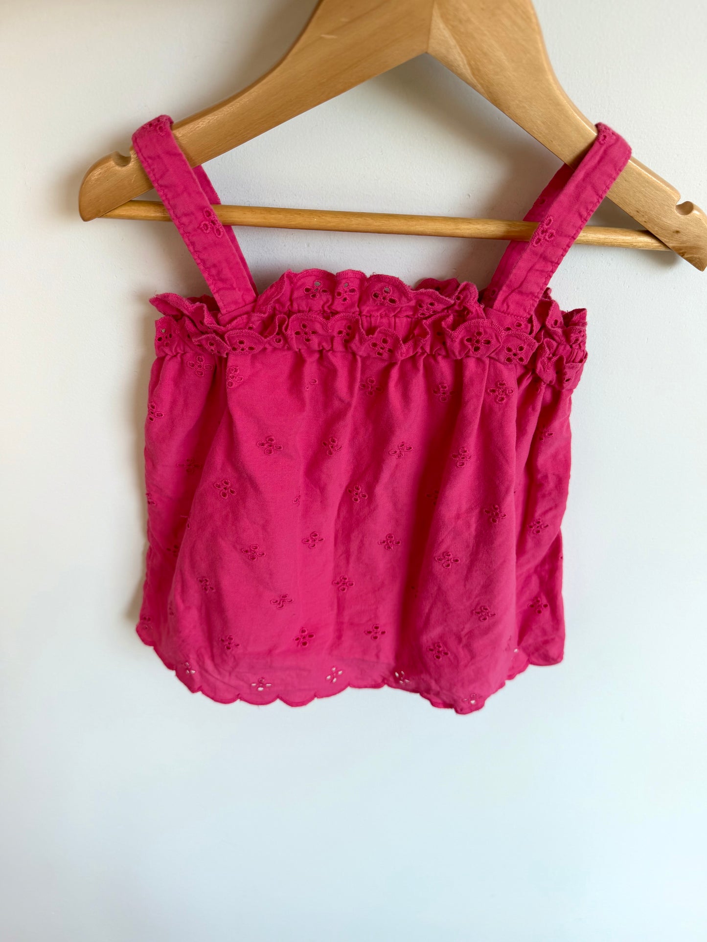 Pink Eyelet Top / 3T