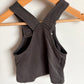 H&M Organic Cotton Charcoal Overall Romper / 2-4m