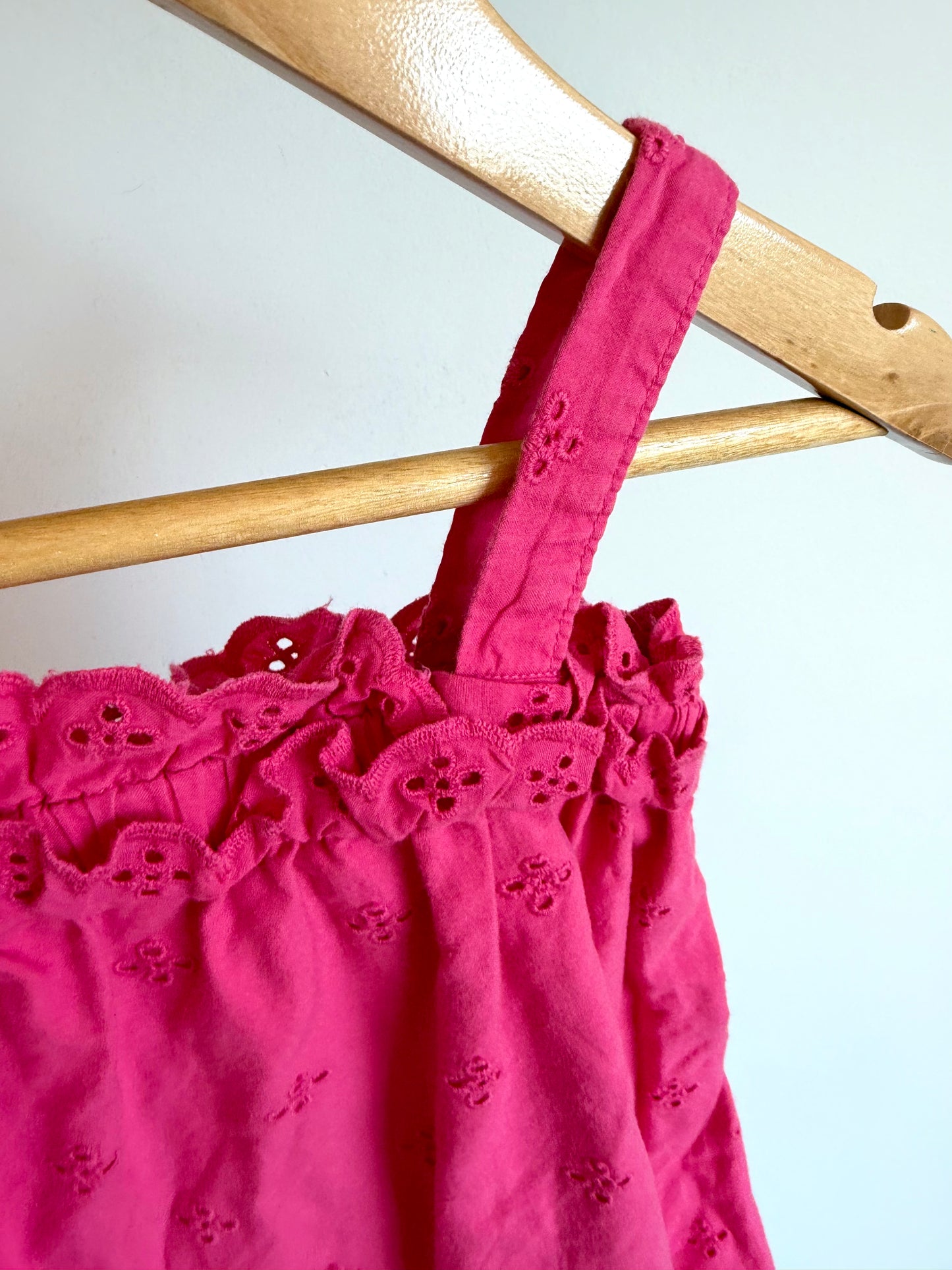 Pink Eyelet Top / 3T