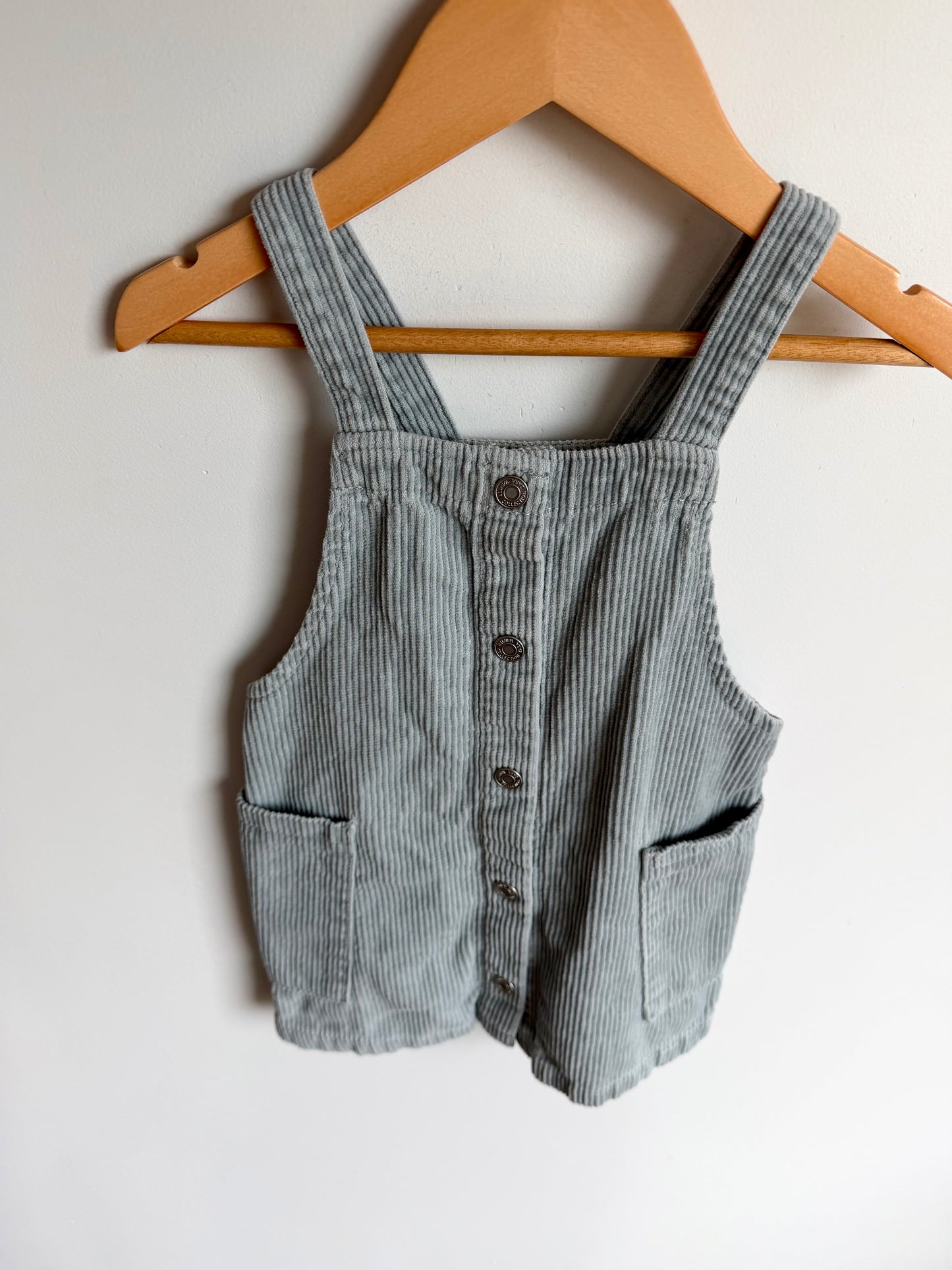 Frosty Blue Overall Dress / 2-3T