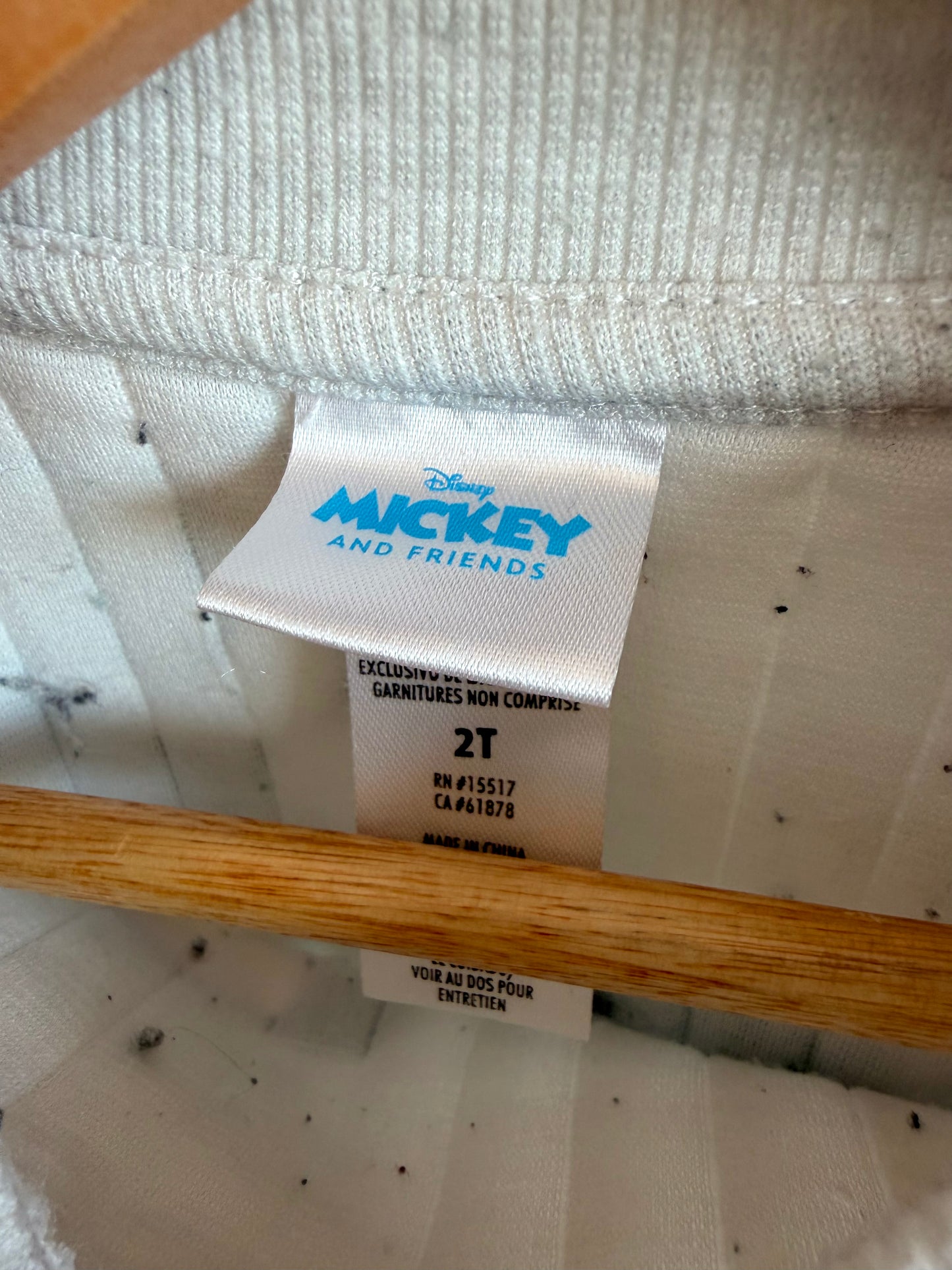 Mickey + Friends Cream Crew + Joggers Set (PLAY) / 2T