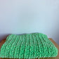 Knit Bright Green Mini Blanket (No Shippng)