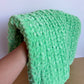 Knit Bright Green Mini Blanket (No Shippng)