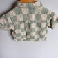 Muslin Checkered Smiley T-shirt / 3-6m