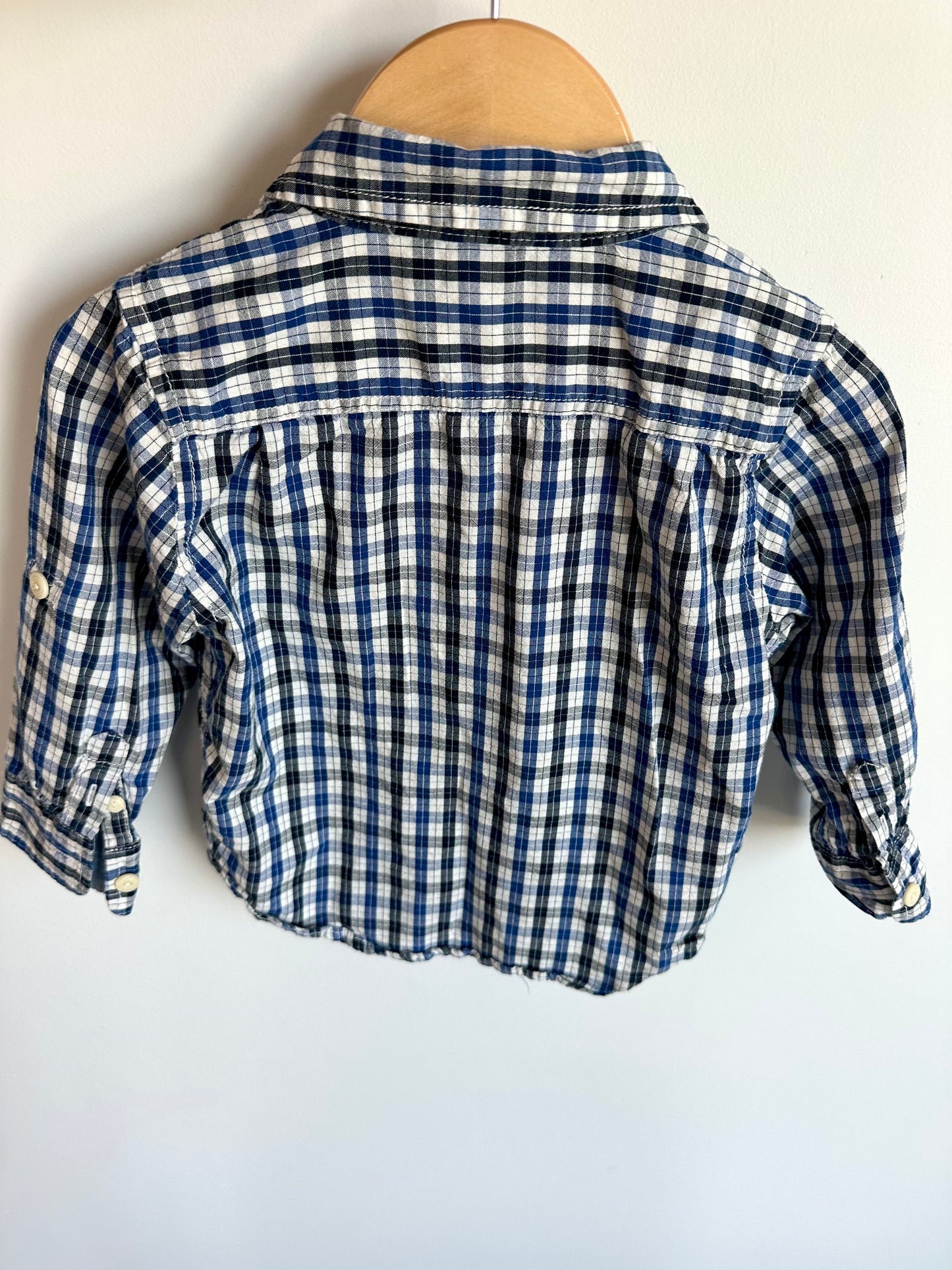 Gap Blue Plaid Long Sleeve / 2T