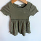 Gap Olive Floral Dress / 12-18m