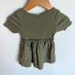 Gap Olive Floral Dress / 12-18m