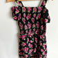 Dark Off Shoulder Floral Romper Dress / 9 years?