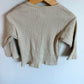 H&M Cream Ribbed Long Sleeve / 12-18m