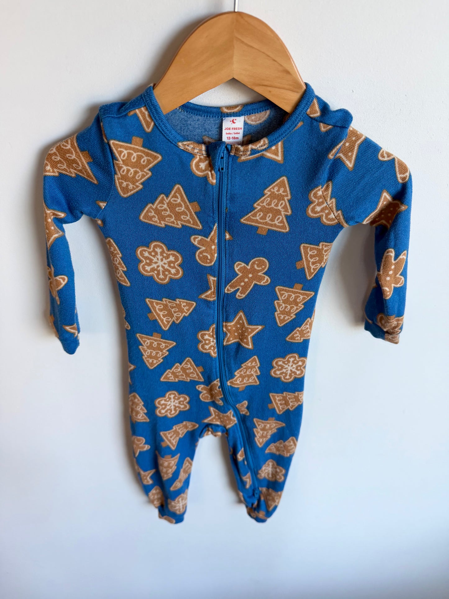 Gingerbread Footless Sleeper / 12-18m