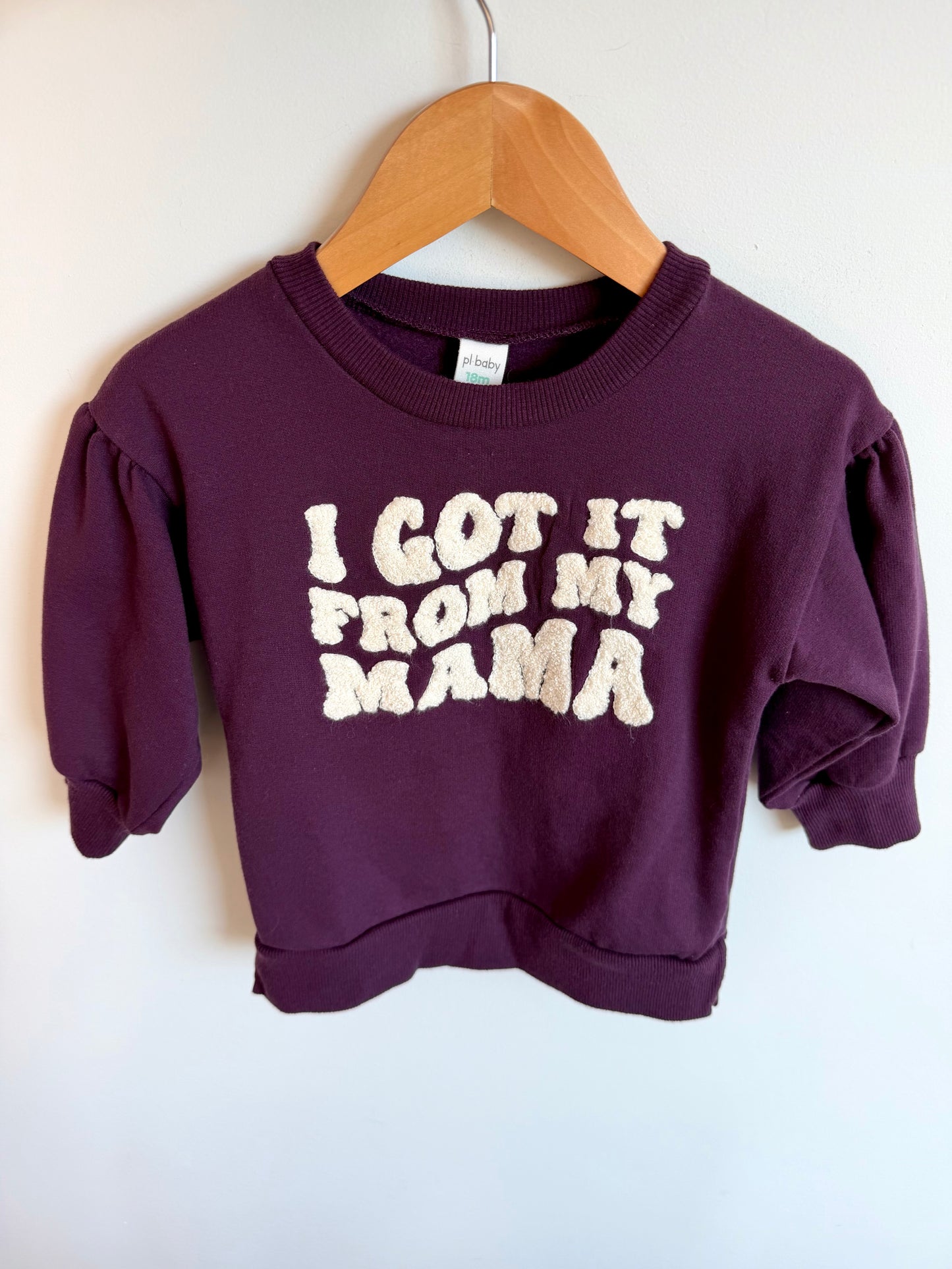 Got it from my Mama Purple Sweater / 18m