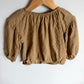 Embroidered Floral Tan Top / 18-24m