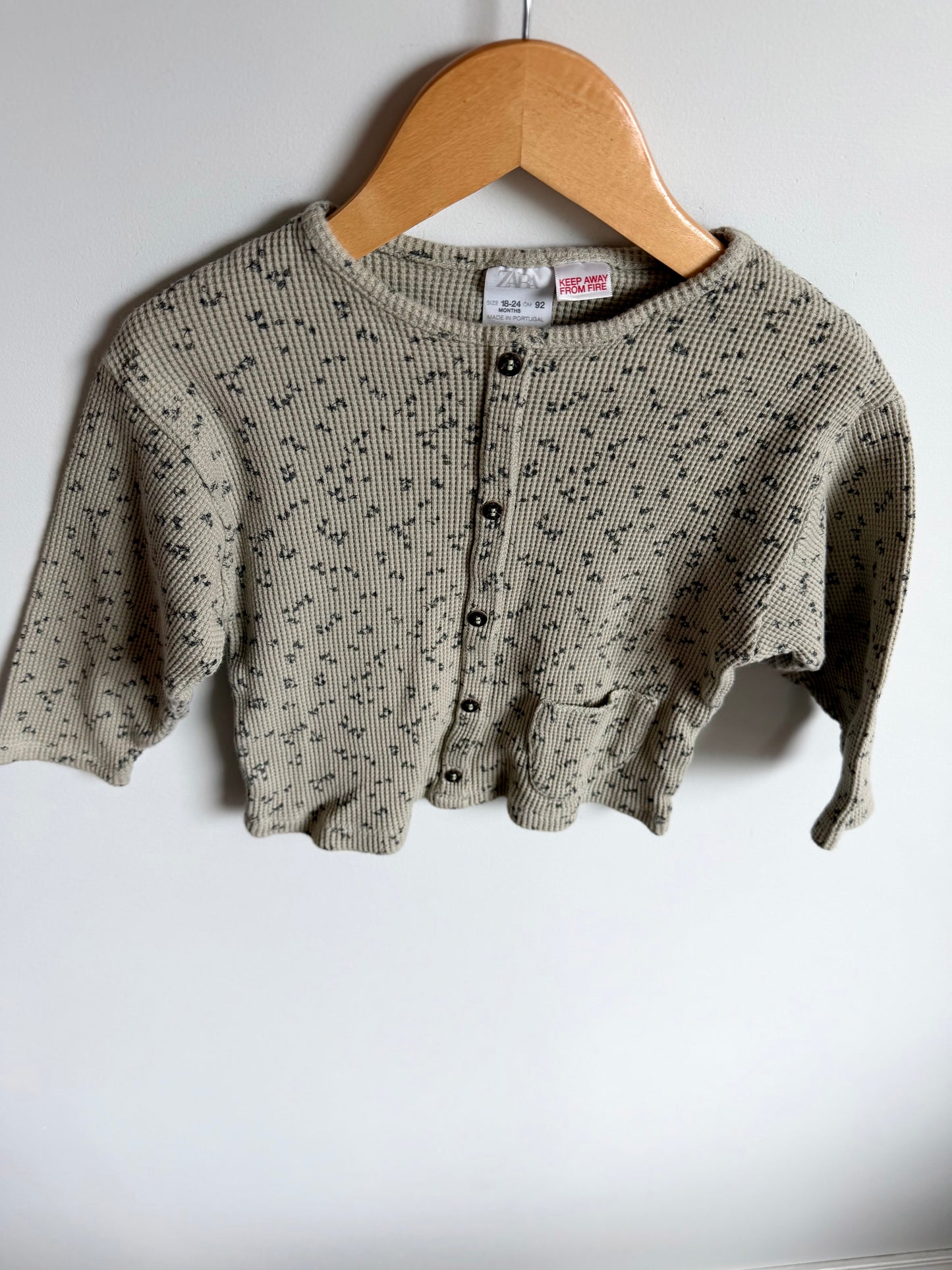 Waffle Floral Pockets Top (PLAY) / 18-24m