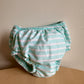 Green Stripe Swim Diaper  / 3-6m