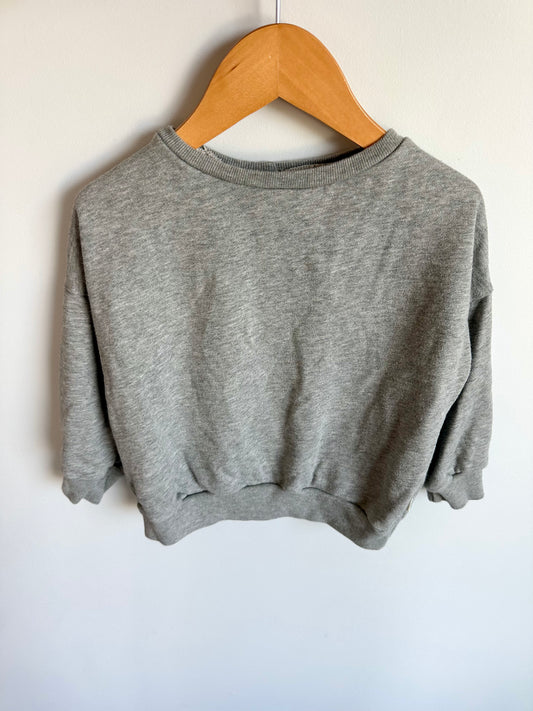 Teddy Little Grey Crewneck / 3T