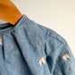 Unicorn Chambray 3/4 Sleeve Top / 3T
