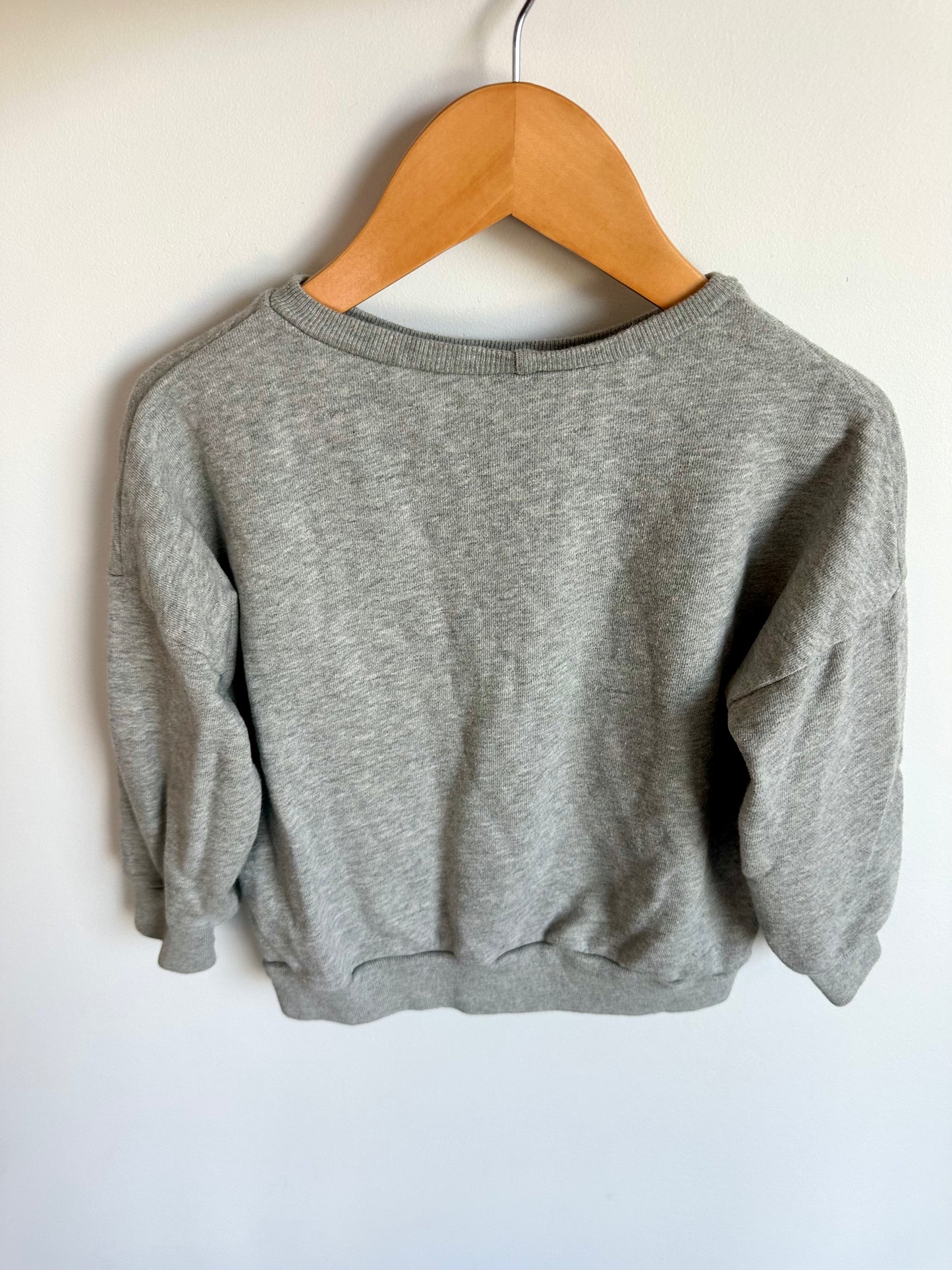 Teddy Little Grey Crewneck / 3T