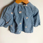 Unicorn Chambray 3/4 Sleeve Top / 3T