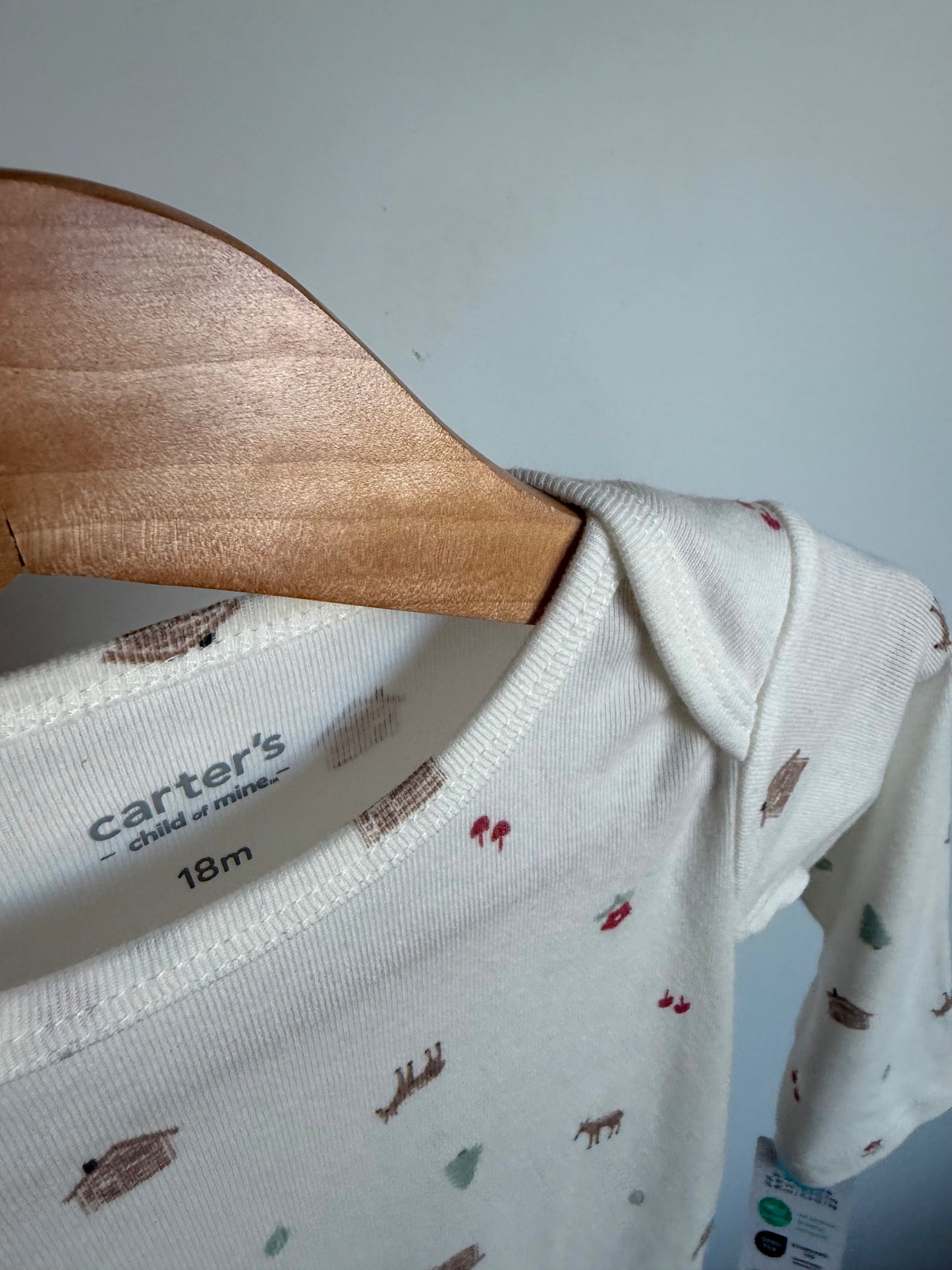 Deer Cabin Bodysuit (With tags) / 18m