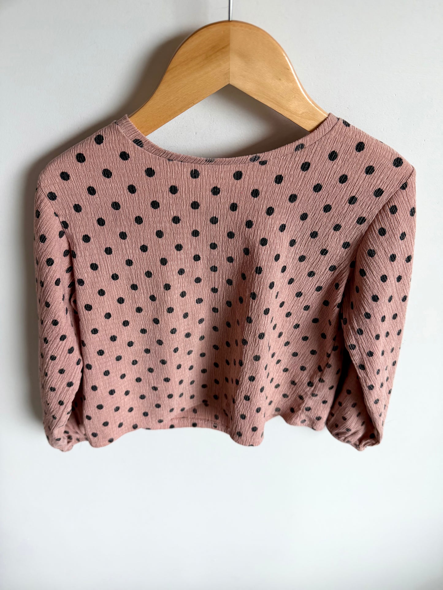 Polka Dot Blush Top / 4-5T