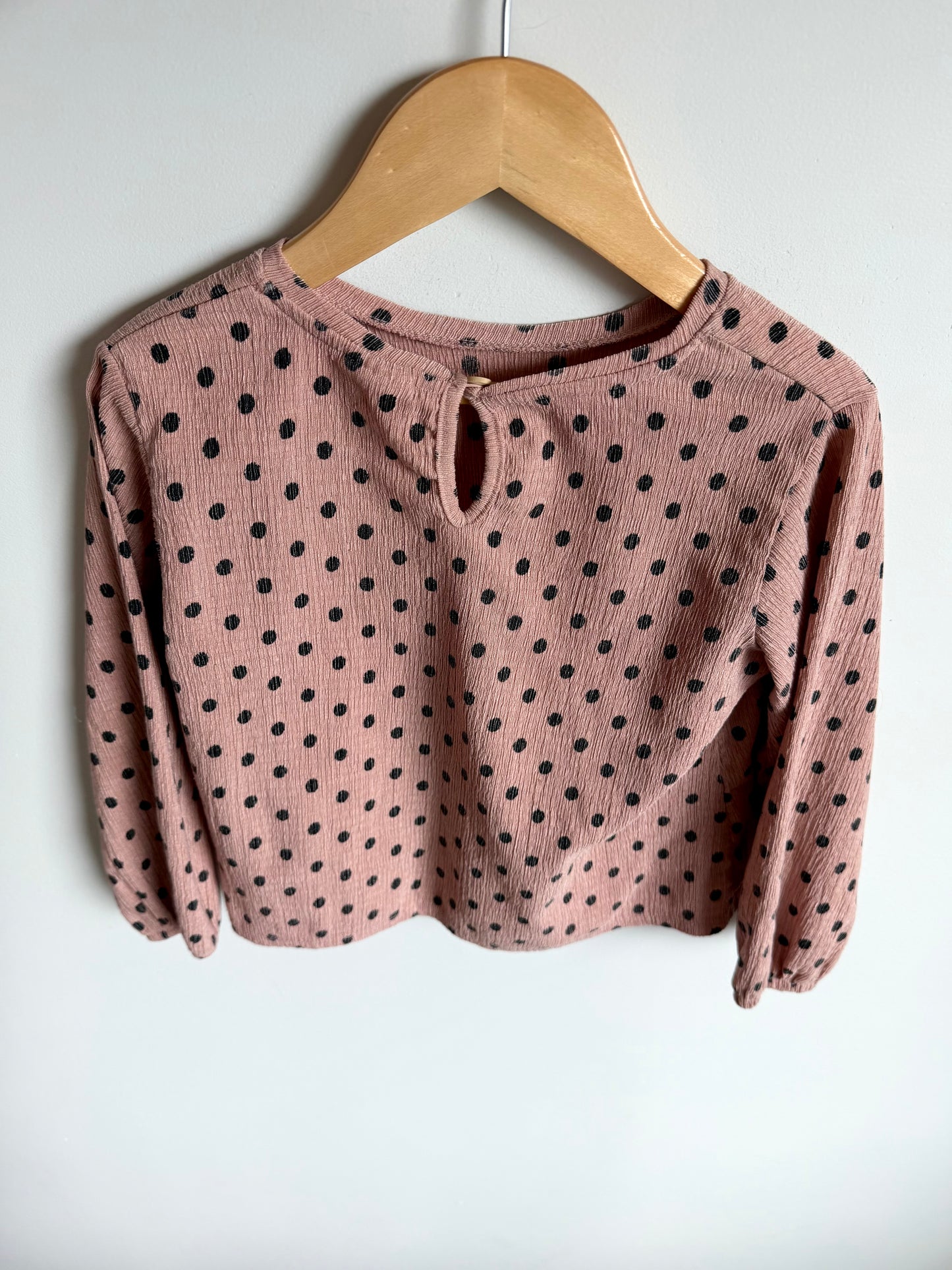 Polka Dot Blush Top / 4-5T