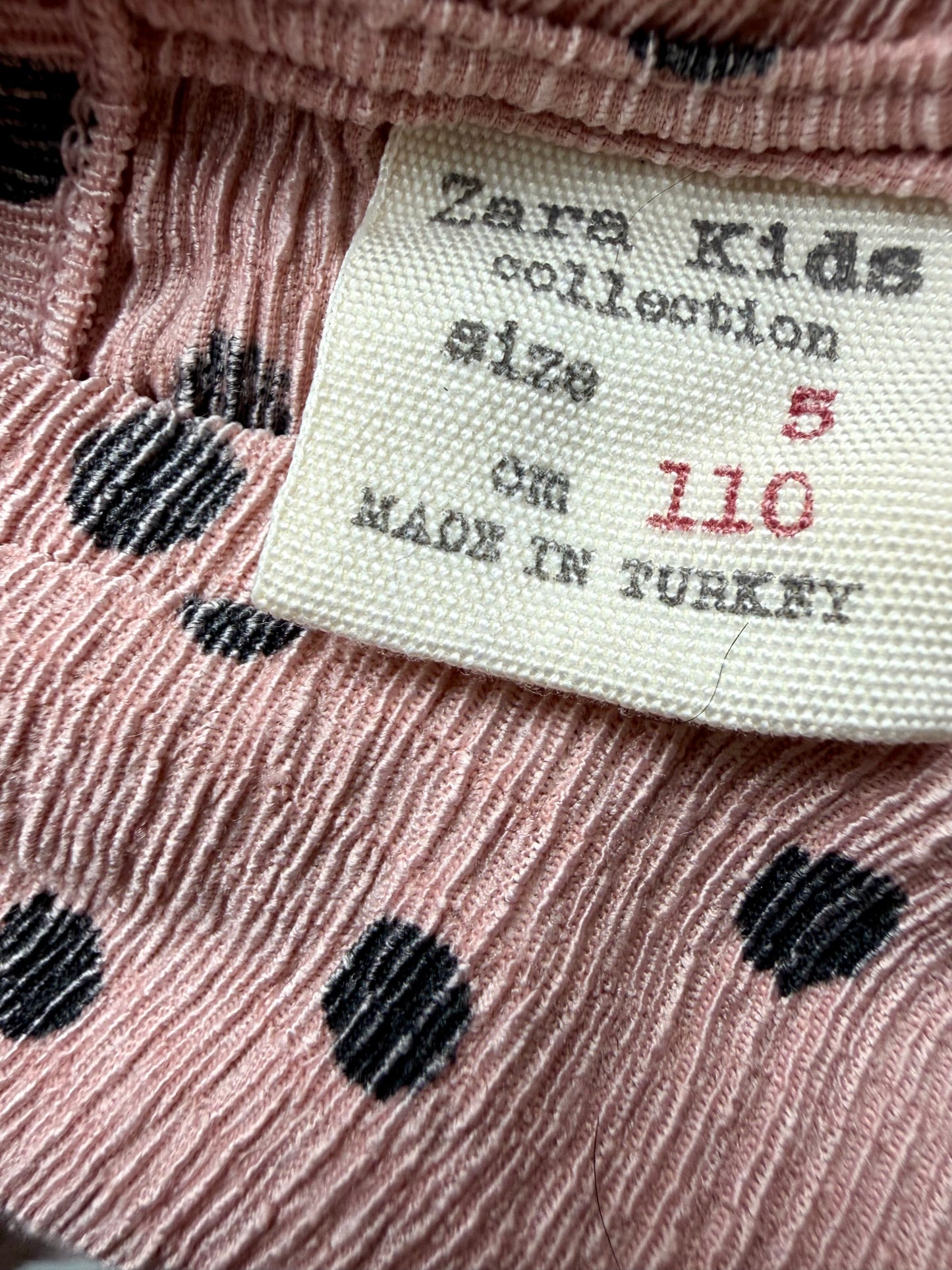 Polka Dot Blush Top / 4-5T