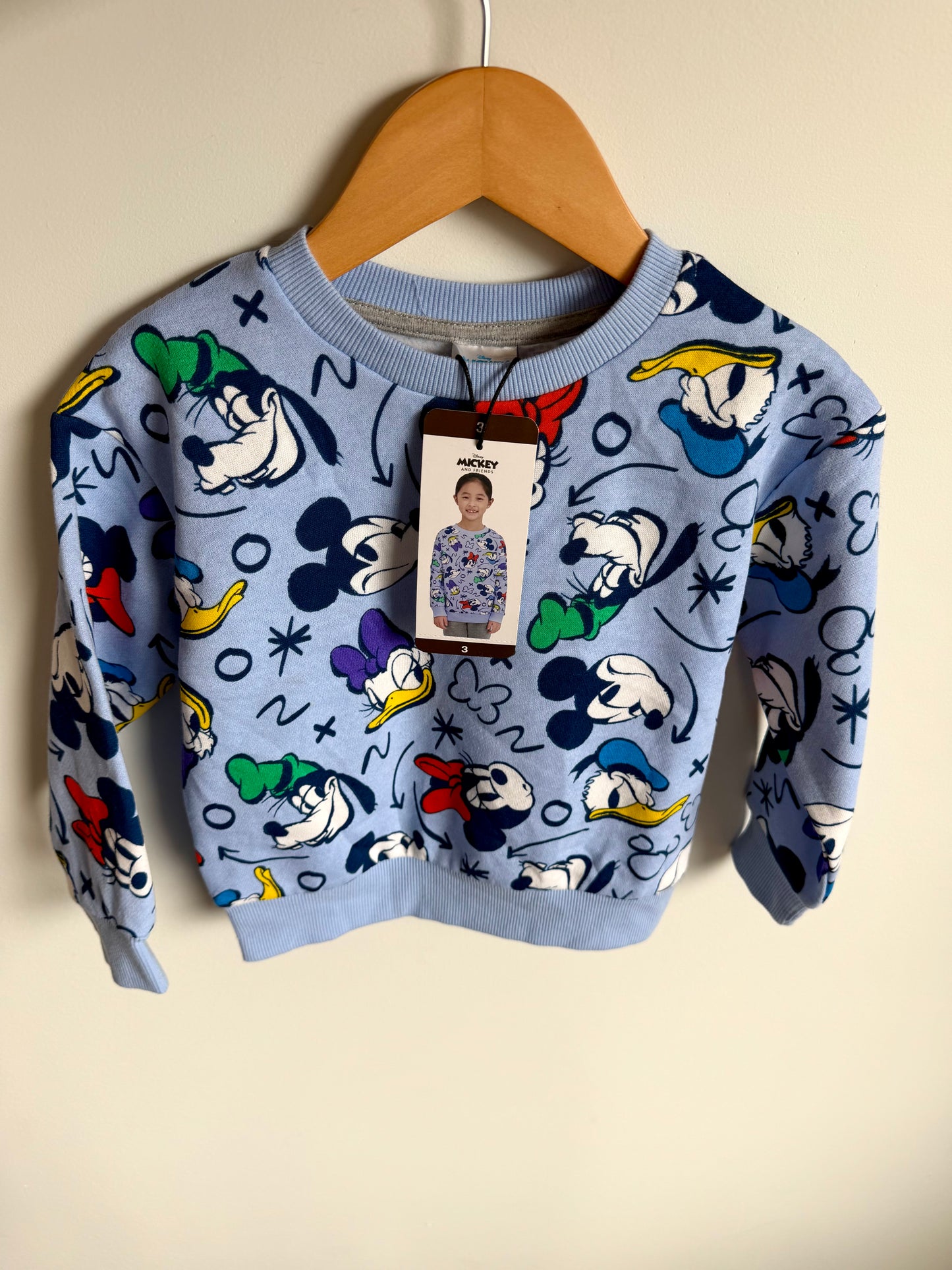 Mickey Mouse Blue Sweater (With tags) / 3T