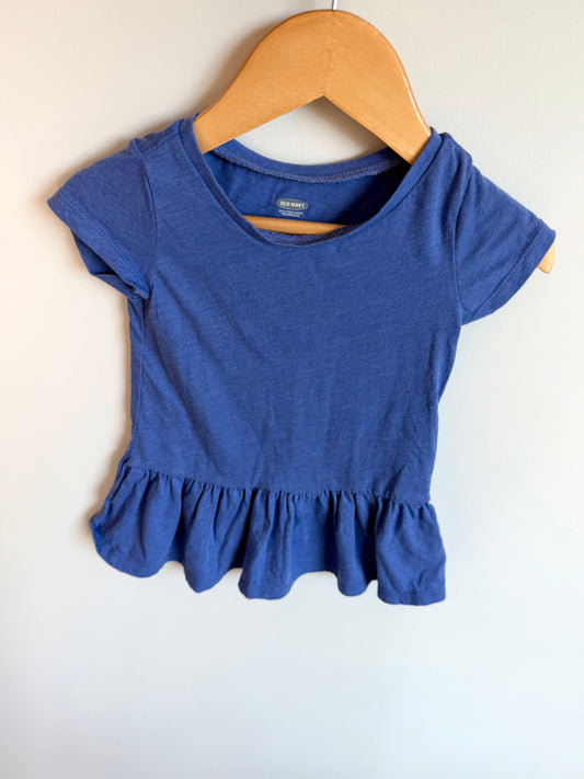 Blue T-shirt Dress / 12-18m