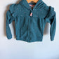 Floral Blue Waffle Hoodie / 18m