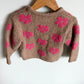 Zara Pink Flowers Sweater / 3T