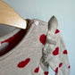 H&M Heart Ruffle Sleeve Sweater / 12-18m