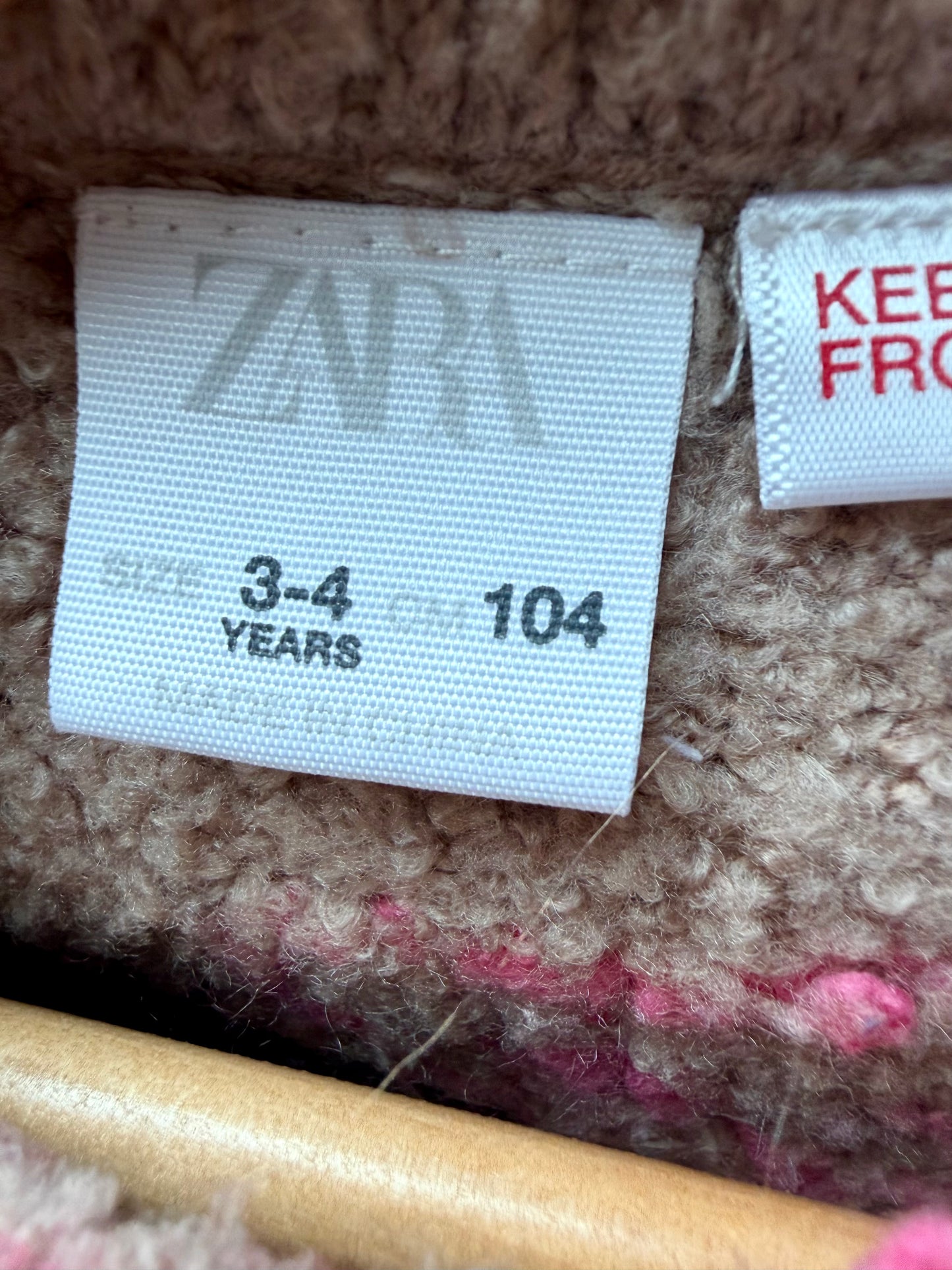 Zara Pink Flowers Sweater / 3T