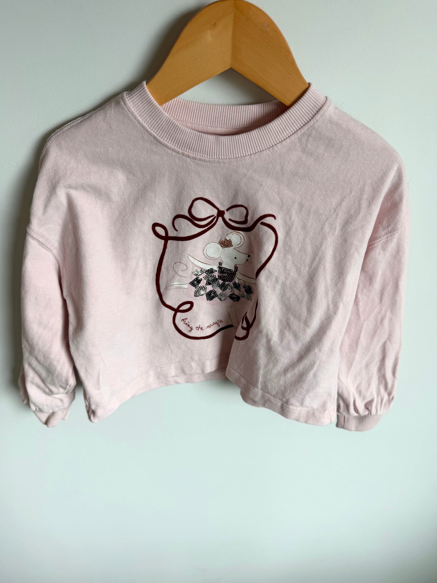 Mouse Ballerina Cropped Top / 3T