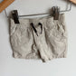 Grey Striped Shorts / 3-6m