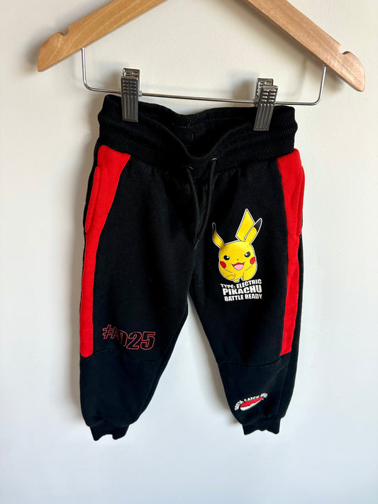 Pikachu Black Joggers / 3-4T
